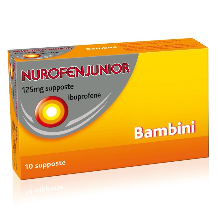 Nurofenjunior 125 Mg Supposte 10 Supposte In Blister Al