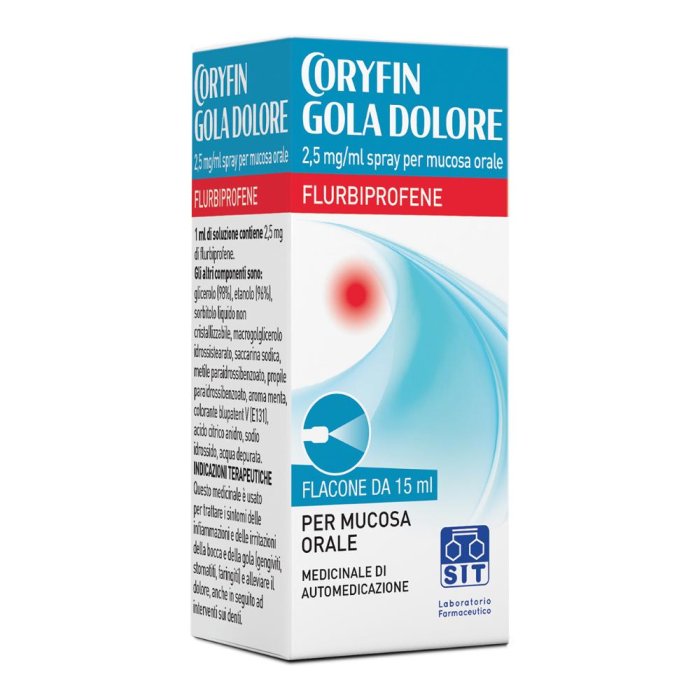 Coryfin Gola Dolore Spray Flurbiprofene Analgesico 15 ml