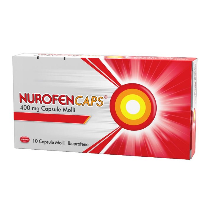Nurofencaps 400 mg capsule molli 10 capsule – Ibuprofene efficace per dolore e infiammazione