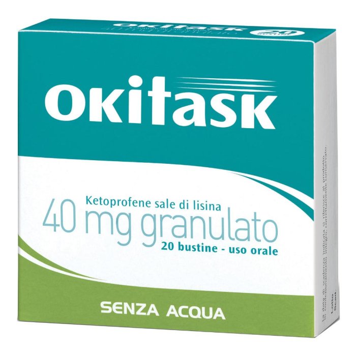 Okitask 40 mg Ketoprofene Sale di Lisina 20 Bustine