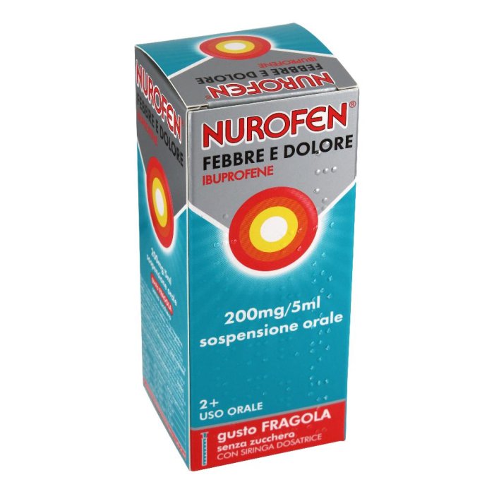 Nurofen Febbre bambini 200 mg/5 ml gusto fragola - sospensione orale a base di ibuprofene