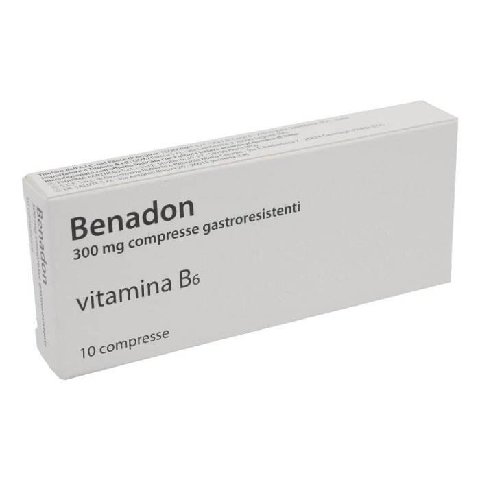 Benadon 300 mg 10 compresse gastroresistenti - integratore di vitamina B6 ad alto dosaggio