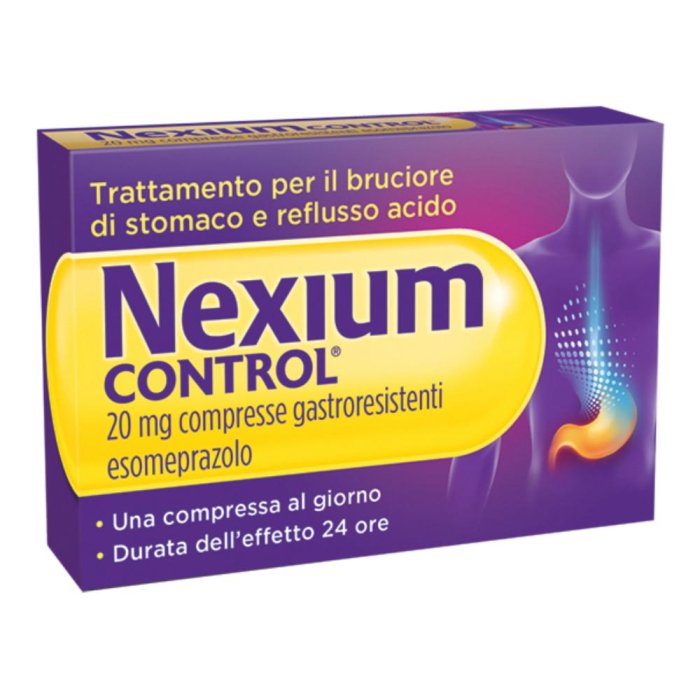 Nexium Control Antiacido per Bruciore di Stomaco e Reflusso Esomeprazolo 7 Compresse