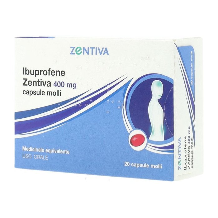 Ibuprofene Zentiva 400 mg 20 Capsule molli