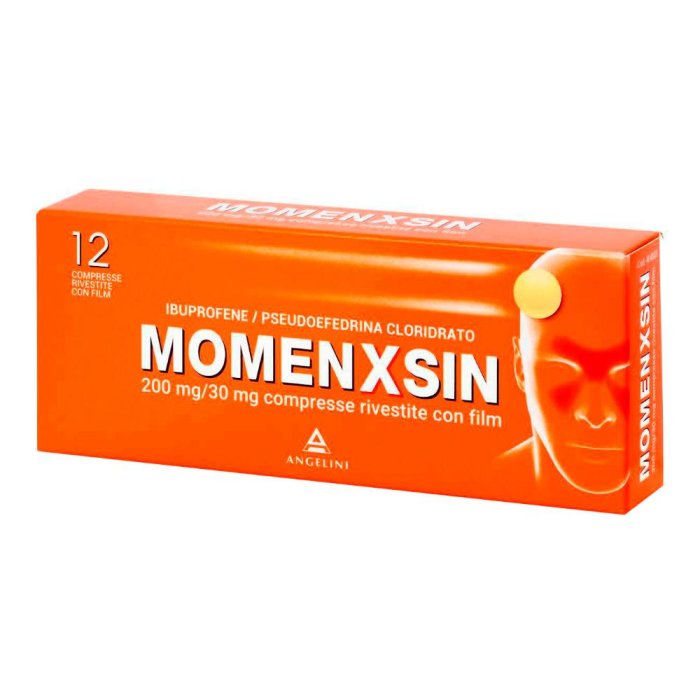 Momenxsin 200 mg/30 mg 12 compresse rivestite con film