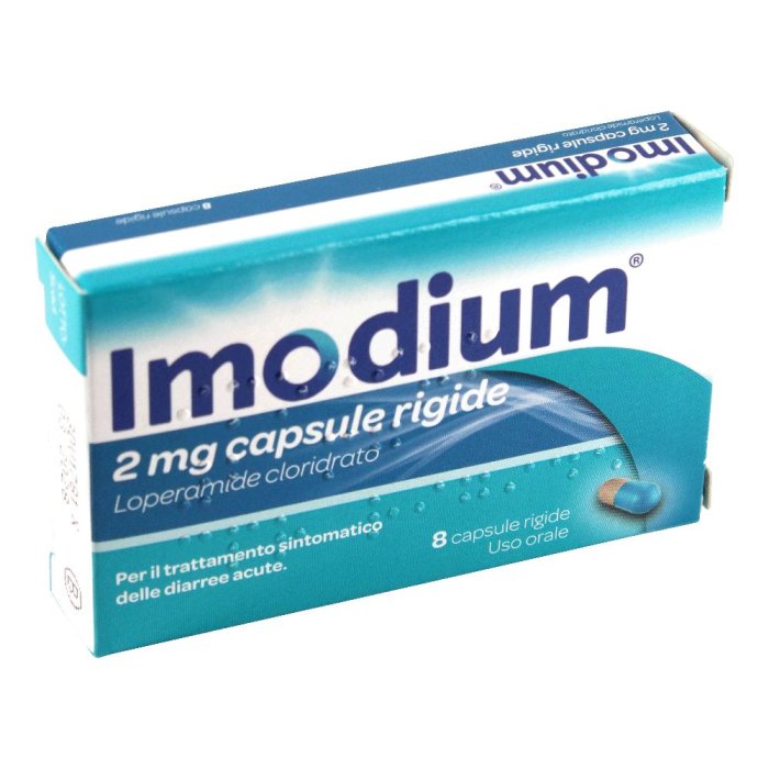Imodium 2 mg 8 capsule - antidiarroico a base di loperamide