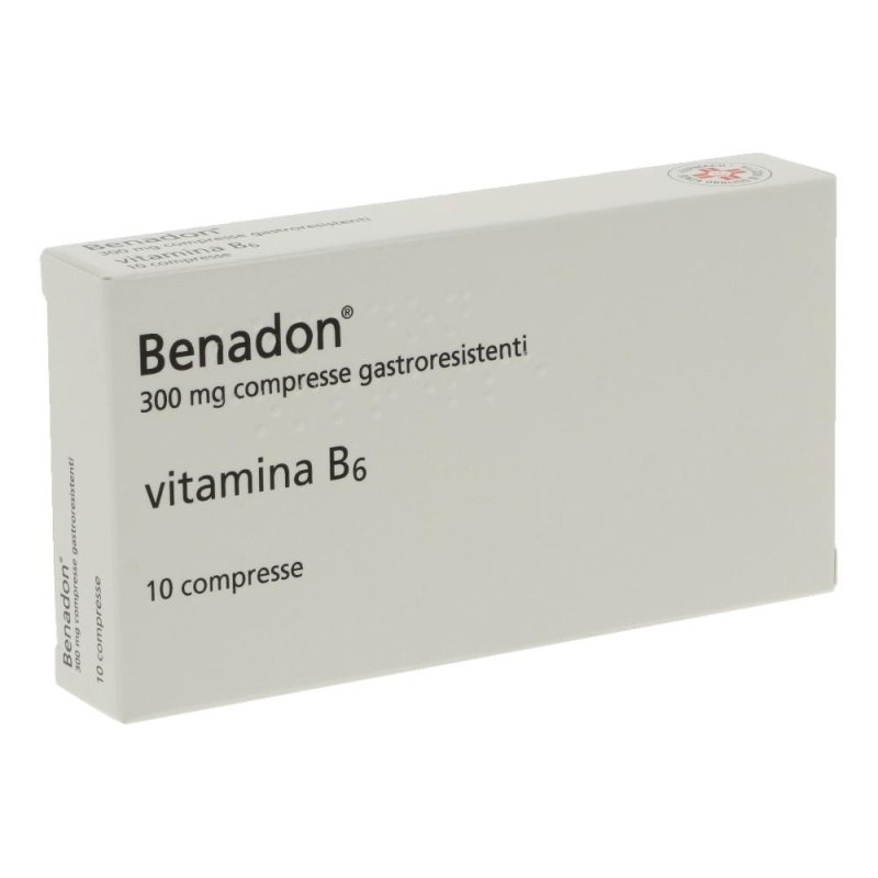 Benadon 10 compresse gastroresistenti 40 mg - integratore di vitamina B6 ad alto dosaggio