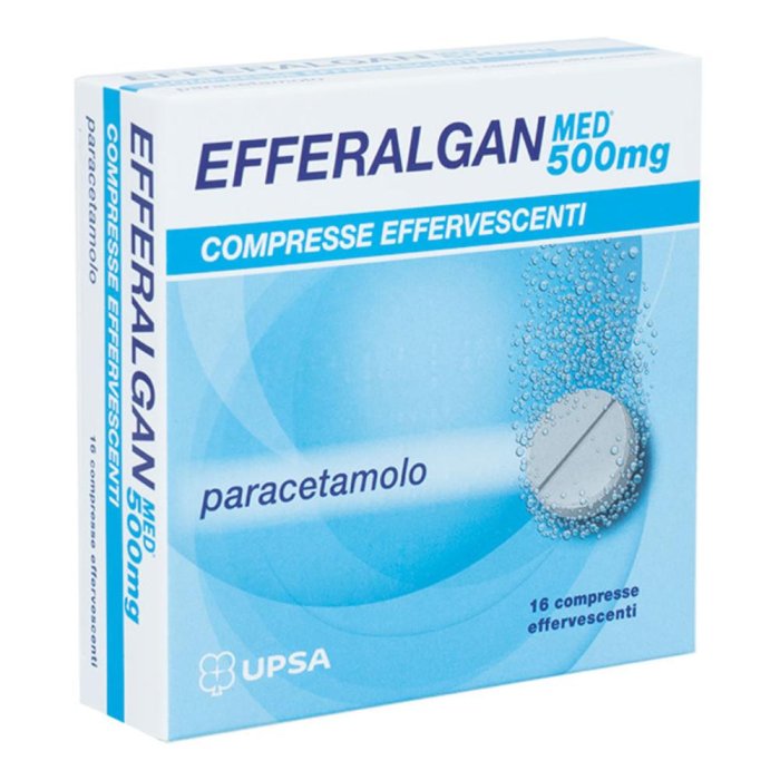 Efferalganmed 500 Mg Compresse Effervescenti 16 Compresse