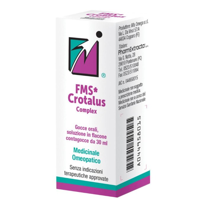 OM Crotalus Complex FMS gtt 30 ml Rimedio Omeopatico in Gocce Orali