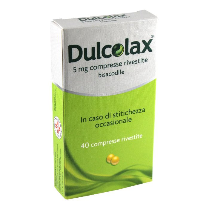 Dulcolax 5 Milligrammi 40 Compresse Rivestite Lassativo per il Trattamento della Stitichezza di Adulti e Adolescenti