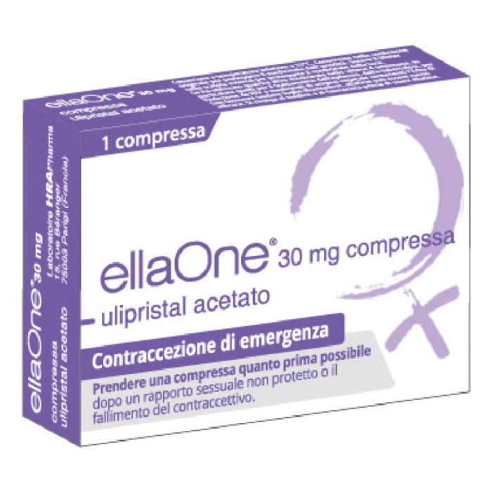 Ellaone 30mg Ulipristal Acetato Contraccezione di Emergenza, 1 Compressa Rivestita