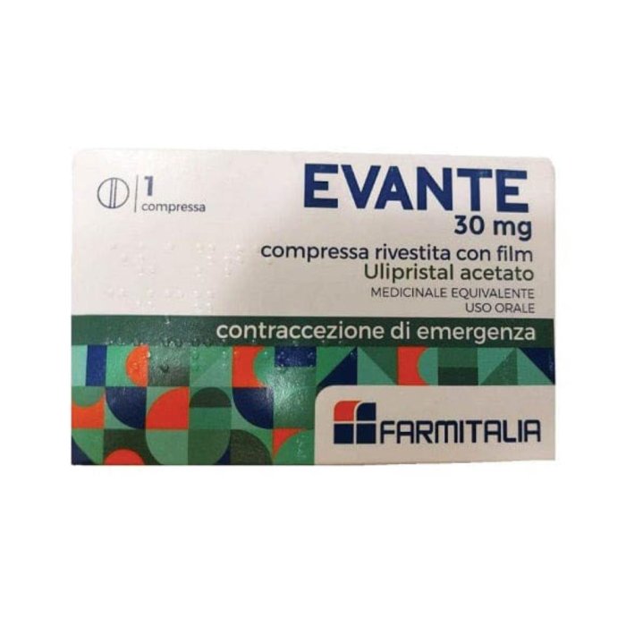 Evante Contraccetivo di emergenza 1 compressa rivestita 30 mg