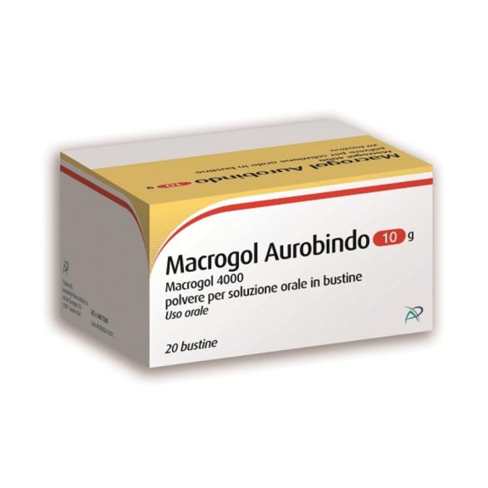 Macrogol Auro 20 bustine 10 g - lassativo osmotico a base di macrogol 4000