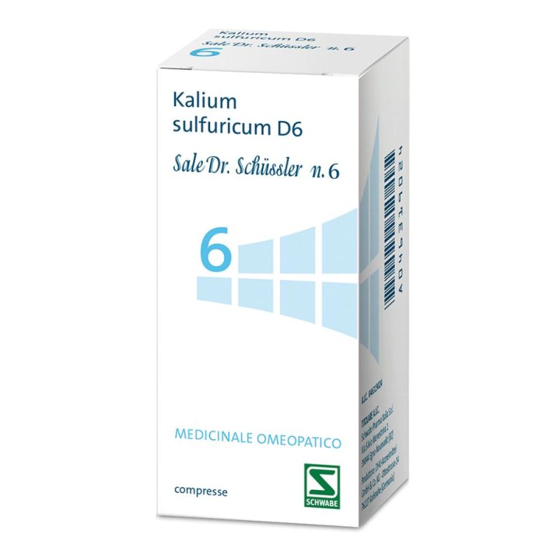 Kalium Sulfuricum D6 200 Compresse DHU – Sale di Schüssler n. 6 per Pelle, Metabolismo e Depurazione