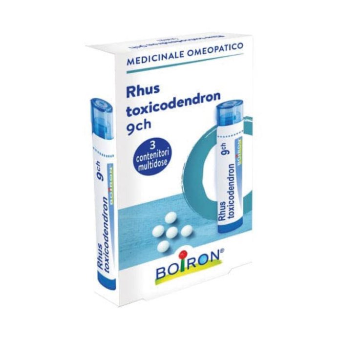 Rhus Toxicodendron Boiron 9 CH Granuli Tre Tubi da 4 Grammi The Homeopathic Remedy and Benessere Naturale