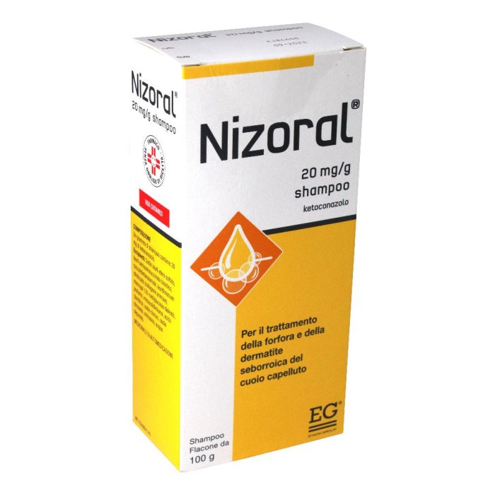 Nizoral 20 mg/g shampoo per il trattamento di forfora e dermatite seborroica 100 grammi