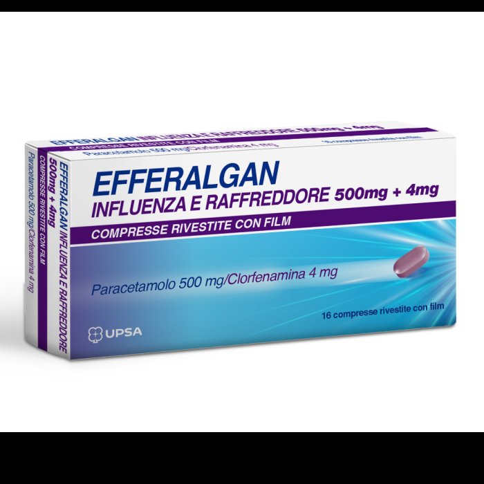 Efferalgan Influenza E Raffreddore 16 compresse rivestite 500mg + 4mg
