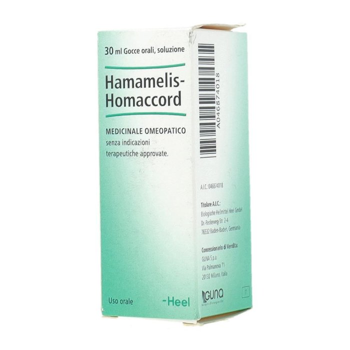 Hamamelis Homaccord Gocce 30 ml Heel – Gocce Orali a Base di Hamamelis per il Benessere della Circolazione