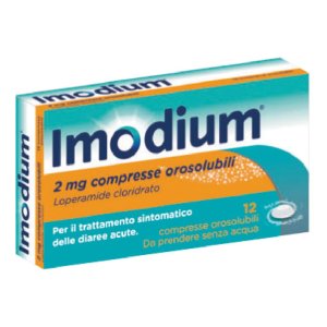 Imodium 2 mg Compresse Orosolubili 12 Compresse per il Trattamento della Diarrea