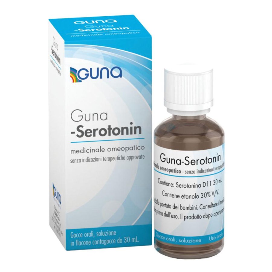 Guna Serotonin D11 gocce orali 30 millilitri medicinale omeopatico per equilibrio emotivo e rilassamento Guna Serotonin D11 gocce orali 30 millilitri medicinale omeopatico per equilibrio emotivo e rilassamento