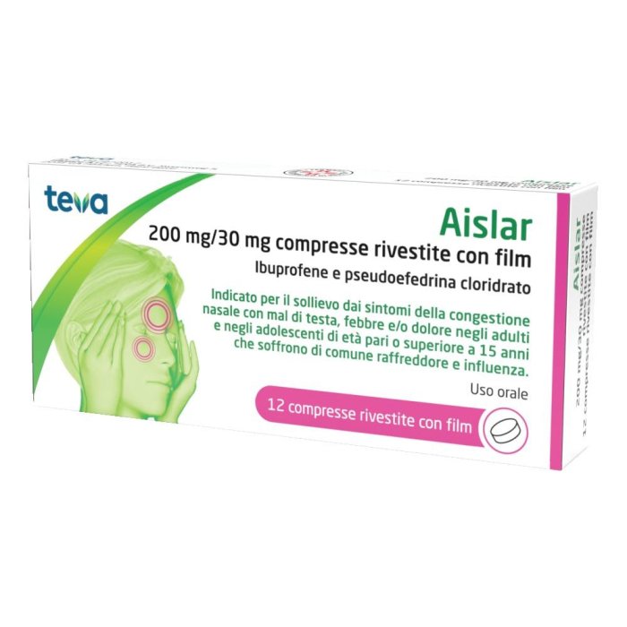 AISLAR 200 mg 30 mg 12 Compresse | Farmaco in Compresse per Uso Orale Formato Blister da 12
