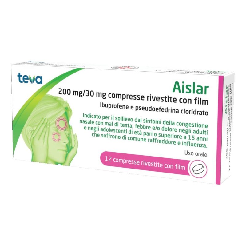 AISLAR 200 mg 30 mg 12 Compresse | Farmaco in Compresse per Uso Orale Formato Blister da 12