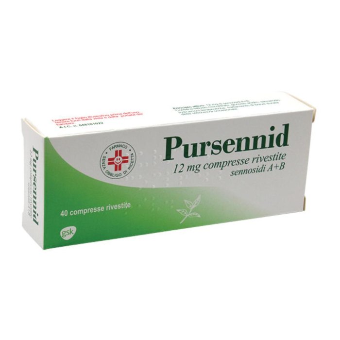 Pursennid 12 mg 40 compresse rivestite - lassativo stimolante per stitichezza occasionale