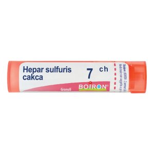 Boiron Hepar Sulfuris Calcareum 7 CH Tubo da 80 Granuli Rimedio Omeopatico