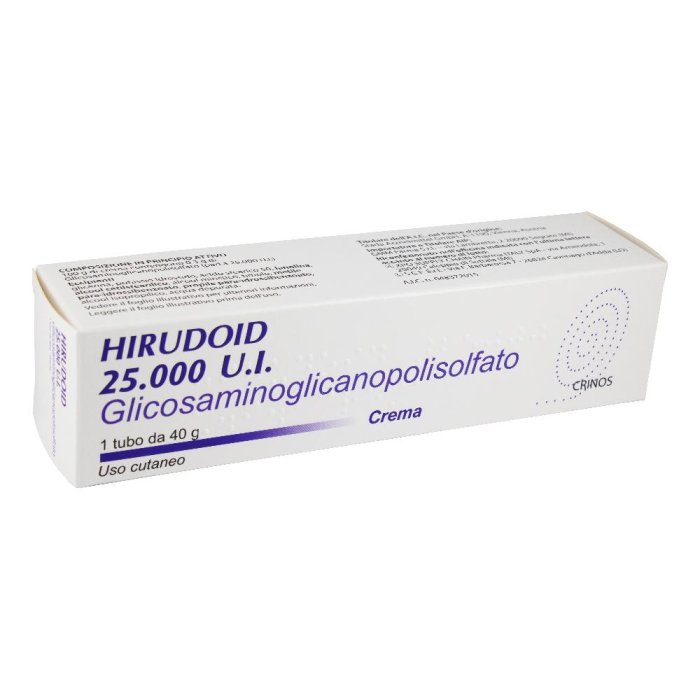 Hirudoid 25.000 UI crema 40 g - crema cutanea per disturbi venosi superficiali