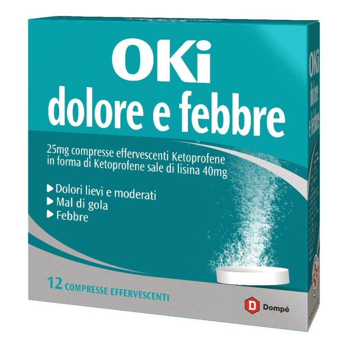 Oki Dolore e Febbre 12 compresse effervescenti  Ketoprofene 