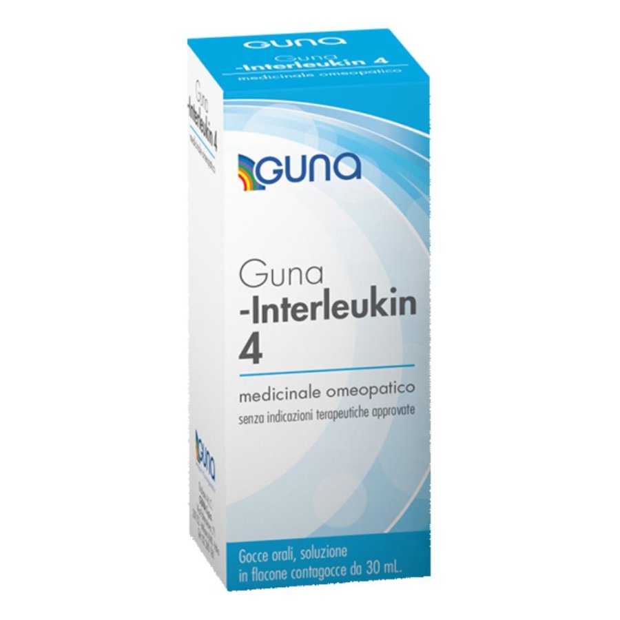 Guna Interleukin 4 Gocce Orali 30 Millilitri Diluzione Omeopatica Quarta Centesimale Guna Interleukin 4 Gocce Orali 30 Millilitri Diluzione Omeopatica Quarta Centesimale