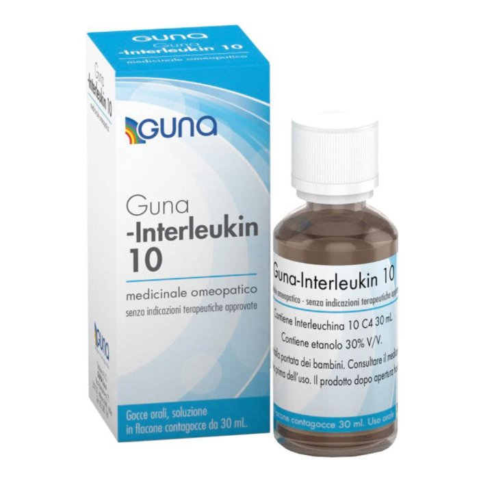 Guna Interleukin 10 4CH Gocce Orali 30 ml – Rimedio Omeopatico per il Sostegno del Sistema Immunitario