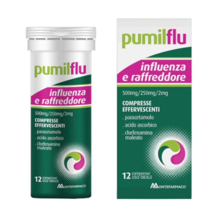 Levioflu Influenza e Raffreddore 12 Compresse – Trattamento Sintomi di Influenza e Raffreddore