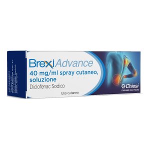 Brexiadvance 40 mg/ml spray cutaneo, soluzione diclofenac sodico 30 ml / 125 erogazioni