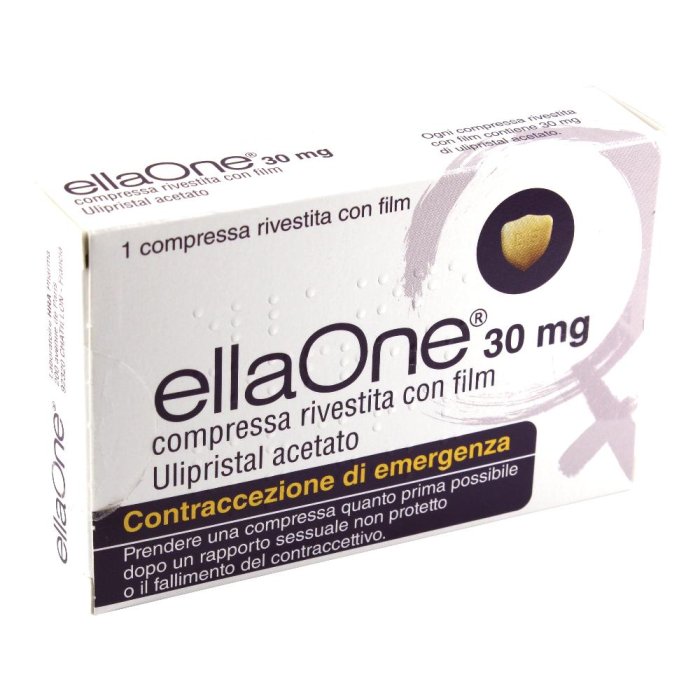 ellaOne 30 mg 1 compressa rivestita - contraccettivo di emergenza da assumere dopo un rapporto non protetto
