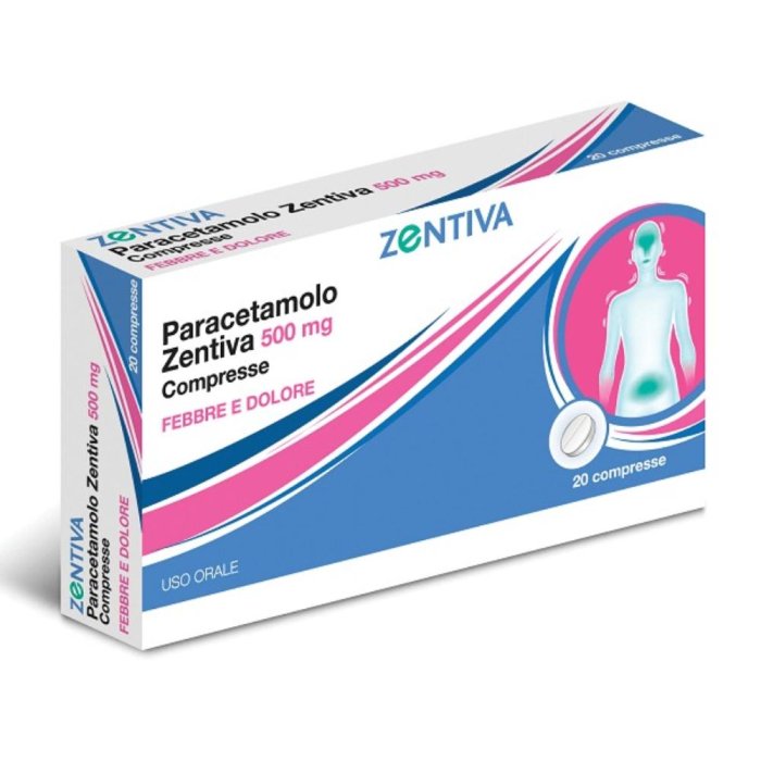 Paracetamolo Zen 500mg Febbre e Dolore 20 Compresse