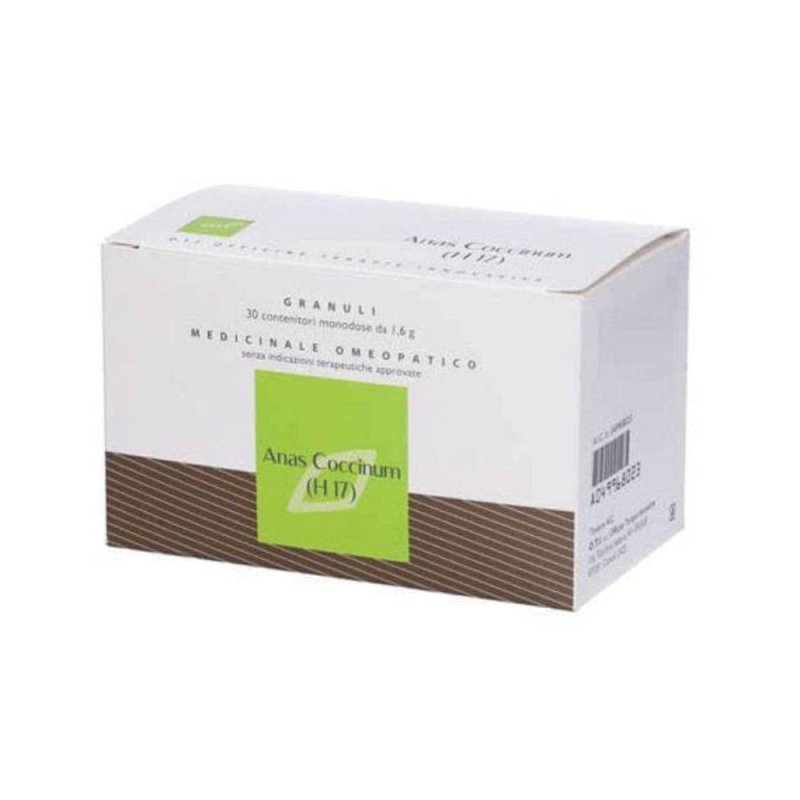 Anas Coccinum H17 30 monodosi 1,6 g - rimedio omeopatico in globuli monodose