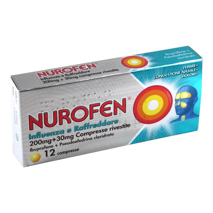 Nurofen Influenza e Raffreddore 12 Compresse - Gmm Farma Srl