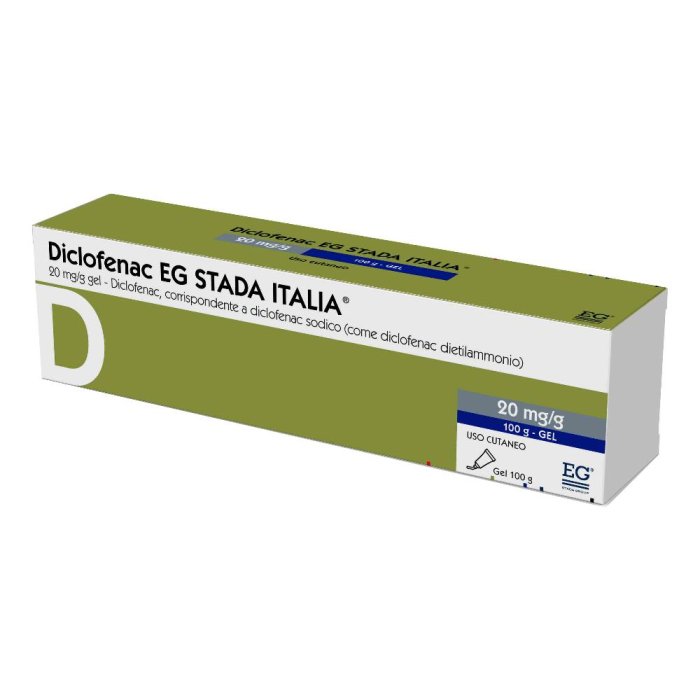 EG STADA Diclofenac Gel 20 mg/g Antidolorifico Locale 100g