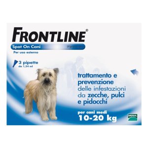 Frontline Spot per Cani 10-20 Kg Antiparassitario Pulci e Zecche Confezione 3 Pipette