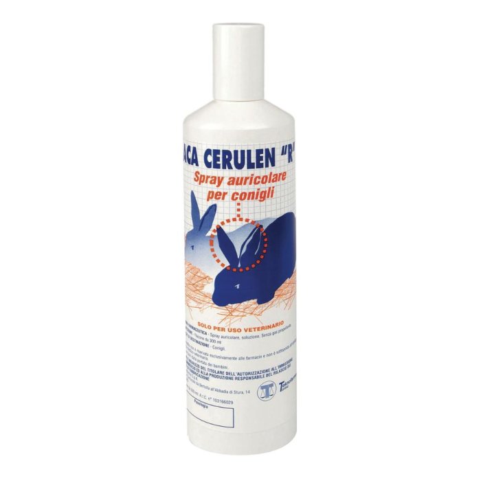 Acacerulen Spray Auricolare per Cani e Gatti 300 ml – Detergente Orecchie Veterinario in Flacone