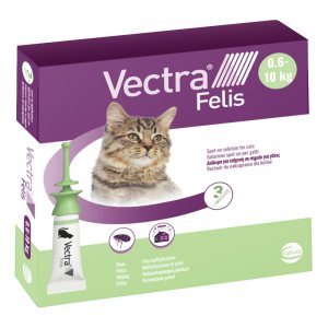 Vectra felis spot-on gatti 3 pipette monodose da 1 ml – antiparassitario contro pulci e larve