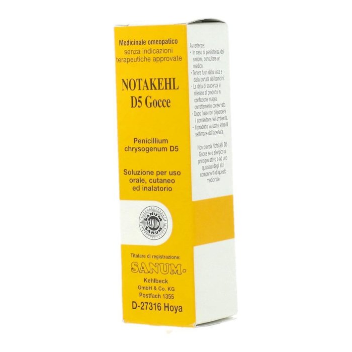 SANUM-Kehlbeck Notakehl D5 Medicinale Omeopatico Immuno Isopatico 10 ml