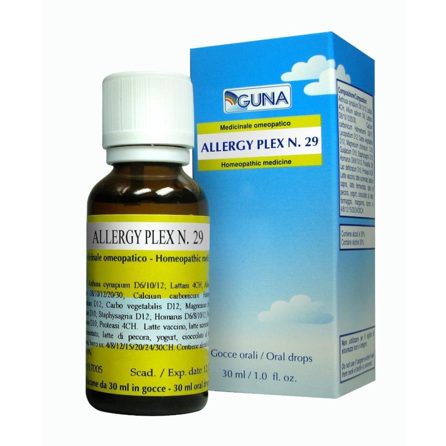 GUNA Allergy Plex N 29 Gocce Medicinale Omeopatico 30 ml GUNA Allergy Plex N 29 Gocce Medicinale Omeopatico 30 ml