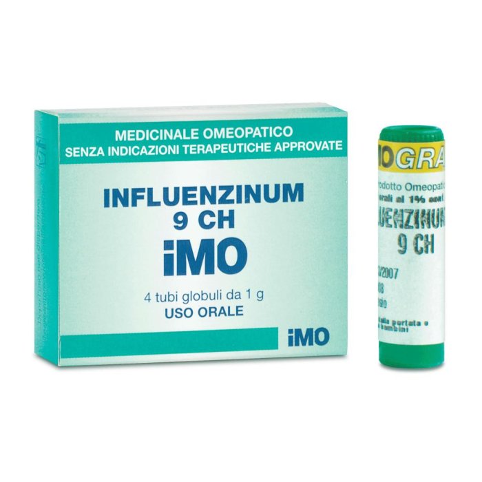 Imo Influenzinum 9 CH Granuli Omeopatici 4 Tubi da 1 g per Difese Immunitarie e Prevenzione Stagionale