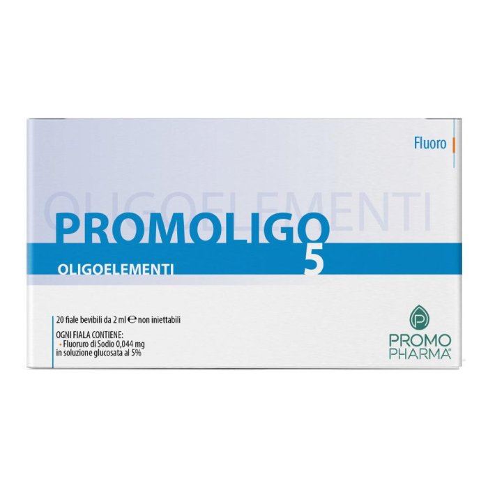 Promoligo 5F 20 fiale 2 ml - integratore oligoelementi in fiale orali