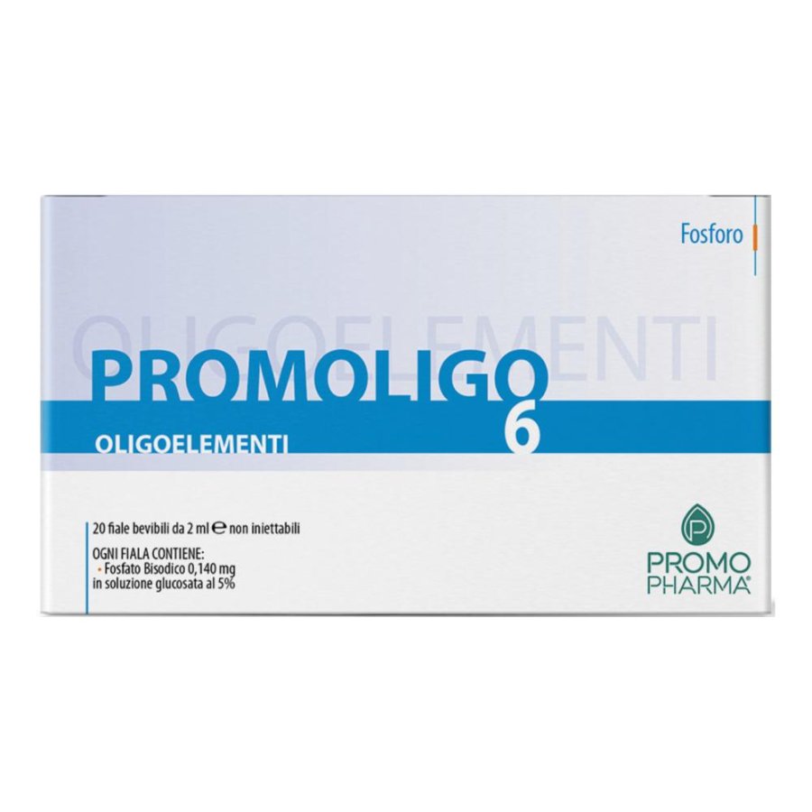 Promoligo 6 P Integratore in Fiale Orali con Oligoelementi, Confezione da 20 Fiale da 2 Millilitri Promoligo 6 P Integratore in Fiale Orali con Oligoelementi, Confezione da 20 Fiale da 2 Millilitri