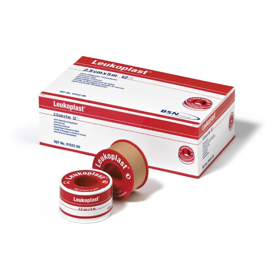 Leukoplast Cura delle Ferite Cerotto in Rocchetto in Tessuto Beige 1,25 x 500 cm Leukoplast Cura delle Ferite Cerotto in Rocchetto in Tessuto Beige 1,25 x 500 cm