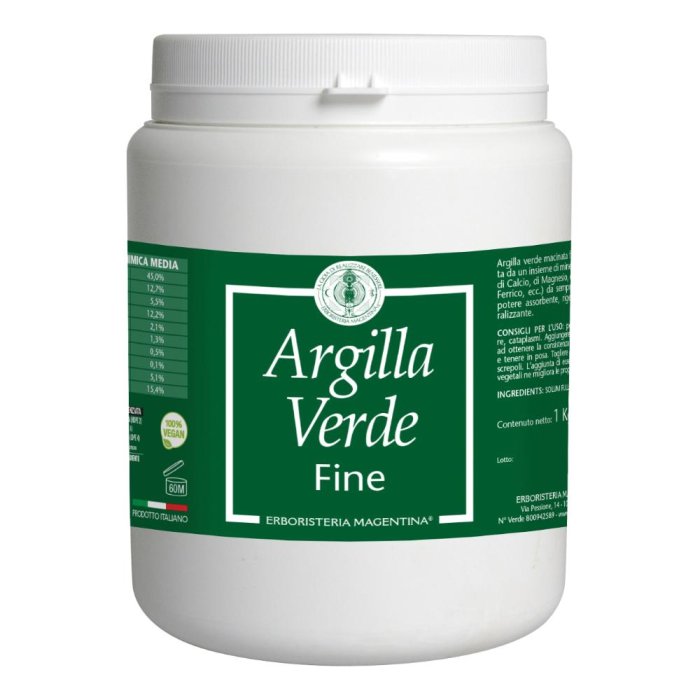 Erboristeria Magentina Geo Argilla Verde Fine 1kg