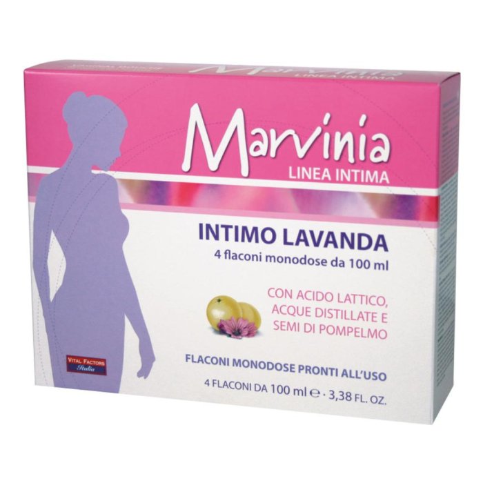 Vital Factors Marvinia Lavanda Vaginale 4 Flaconi Monouso 100 ml